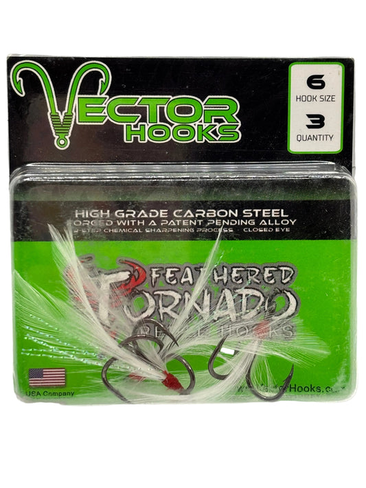 Feathered Treble Hooks